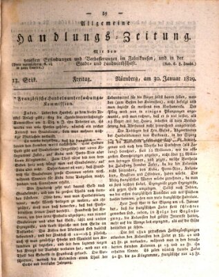 Allgemeine Handlungs-Zeitung Freitag 30. Januar 1829