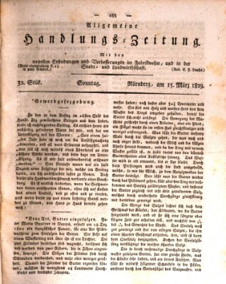 Allgemeine Handlungs-Zeitung Sonntag 15. März 1829