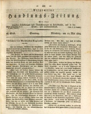 Allgemeine Handlungs-Zeitung Sonntag 10. Mai 1829