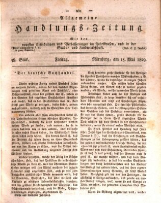 Allgemeine Handlungs-Zeitung Freitag 15. Mai 1829