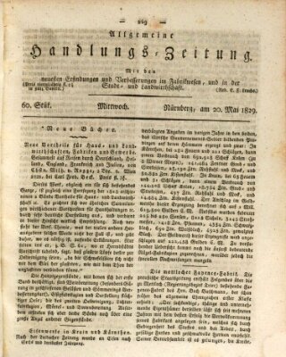 Allgemeine Handlungs-Zeitung Mittwoch 20. Mai 1829