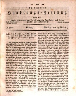 Allgemeine Handlungs-Zeitung Sonntag 24. Mai 1829