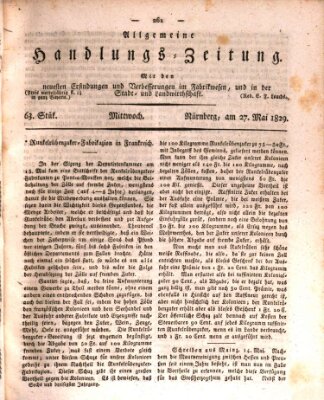 Allgemeine Handlungs-Zeitung Mittwoch 27. Mai 1829