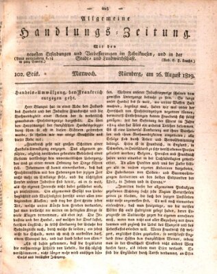 Allgemeine Handlungs-Zeitung Mittwoch 26. August 1829