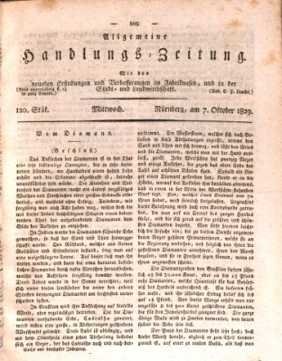 Allgemeine Handlungs-Zeitung Mittwoch 7. Oktober 1829