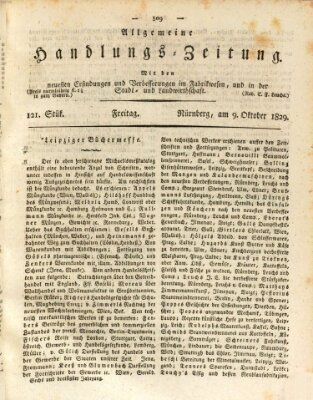 Allgemeine Handlungs-Zeitung Freitag 9. Oktober 1829