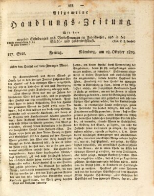 Allgemeine Handlungs-Zeitung Freitag 23. Oktober 1829