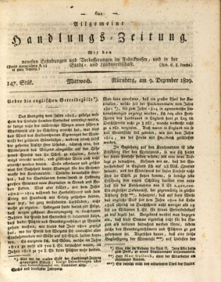 Allgemeine Handlungs-Zeitung Mittwoch 9. Dezember 1829