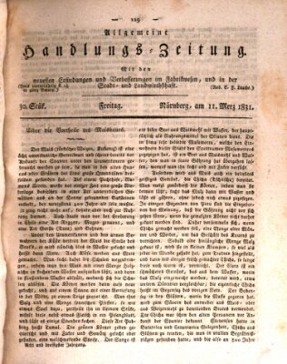 Allgemeine Handlungs-Zeitung Freitag 11. März 1831