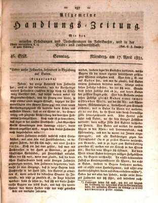 Allgemeine Handlungs-Zeitung Sonntag 17. April 1831