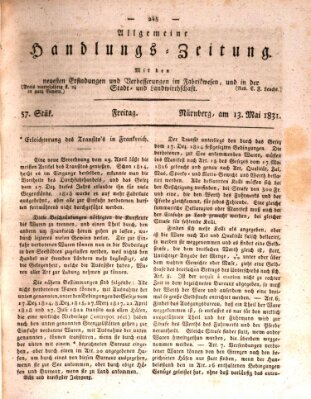 Allgemeine Handlungs-Zeitung Freitag 13. Mai 1831