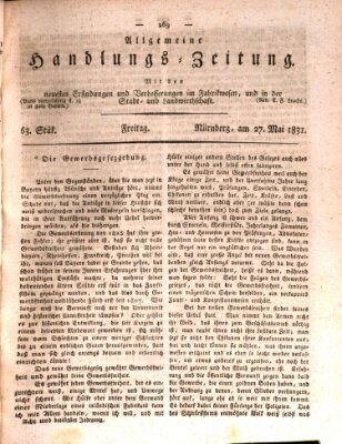 Allgemeine Handlungs-Zeitung Freitag 27. Mai 1831