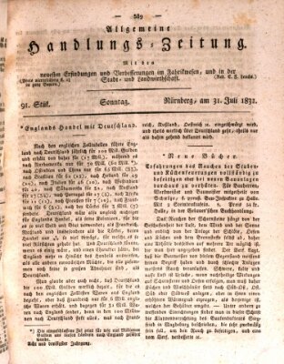 Allgemeine Handlungs-Zeitung Sonntag 31. Juli 1831