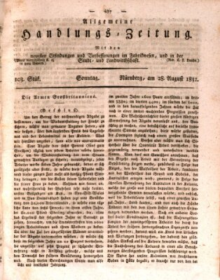 Allgemeine Handlungs-Zeitung Sonntag 28. August 1831