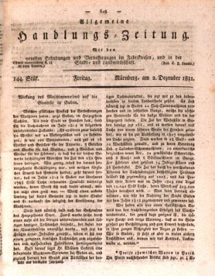 Allgemeine Handlungs-Zeitung Freitag 2. Dezember 1831