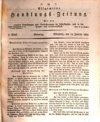 Allgemeine Handlungs-Zeitung Sonntag 15. Januar 1832