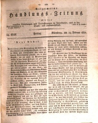 Allgemeine Handlungs-Zeitung Freitag 24. Februar 1832