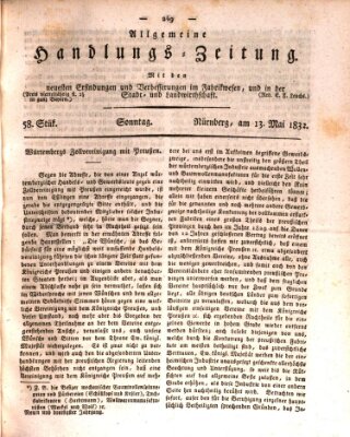 Allgemeine Handlungs-Zeitung Sonntag 13. Mai 1832