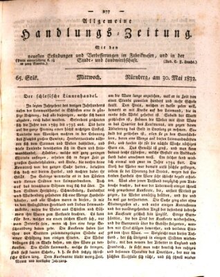 Allgemeine Handlungs-Zeitung Mittwoch 30. Mai 1832