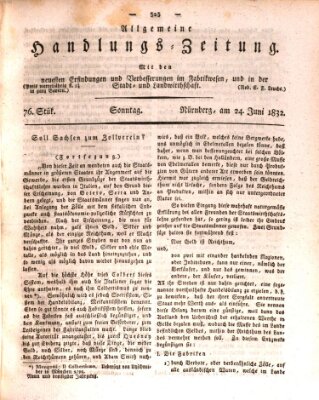 Allgemeine Handlungs-Zeitung Sonntag 24. Juni 1832