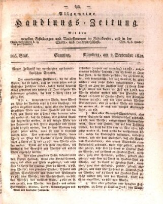 Allgemeine Handlungs-Zeitung Sonntag 2. September 1832