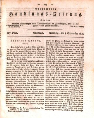 Allgemeine Handlungs-Zeitung Mittwoch 5. September 1832