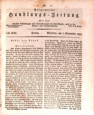 Allgemeine Handlungs-Zeitung Freitag 7. September 1832