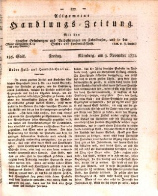 Allgemeine Handlungs-Zeitung Freitag 9. November 1832