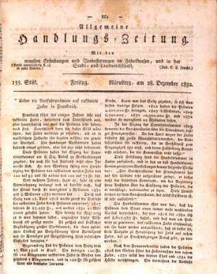 Allgemeine Handlungs-Zeitung Freitag 28. Dezember 1832