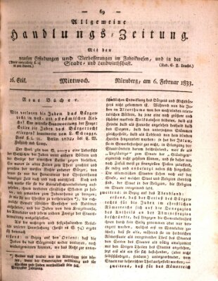 Allgemeine Handlungs-Zeitung Mittwoch 6. Februar 1833