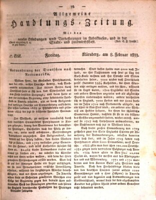 Allgemeine Handlungs-Zeitung Freitag 8. Februar 1833