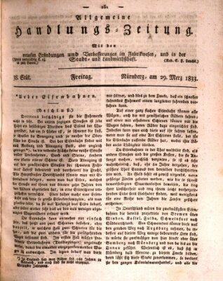 Allgemeine Handlungs-Zeitung Freitag 29. März 1833