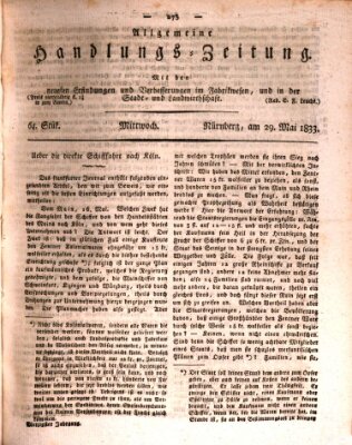 Allgemeine Handlungs-Zeitung Mittwoch 29. Mai 1833