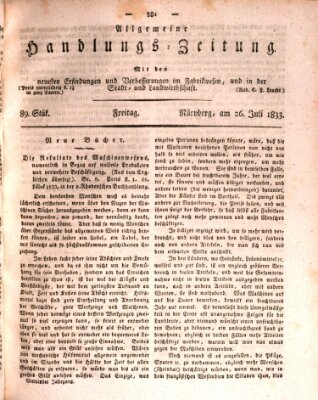 Allgemeine Handlungs-Zeitung Freitag 26. Juli 1833