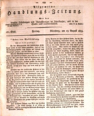 Allgemeine Handlungs-Zeitung Freitag 23. August 1833