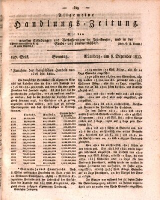 Allgemeine Handlungs-Zeitung Sonntag 8. Dezember 1833