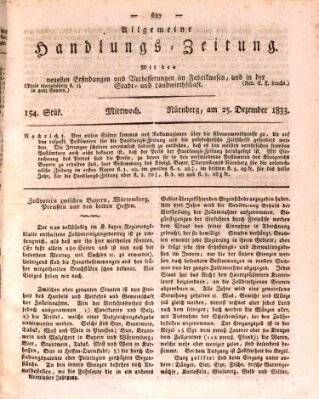 Allgemeine Handlungs-Zeitung Mittwoch 25. Dezember 1833