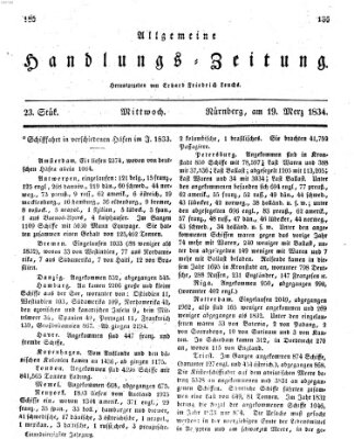 Allgemeine Handlungs-Zeitung Mittwoch 19. März 1834