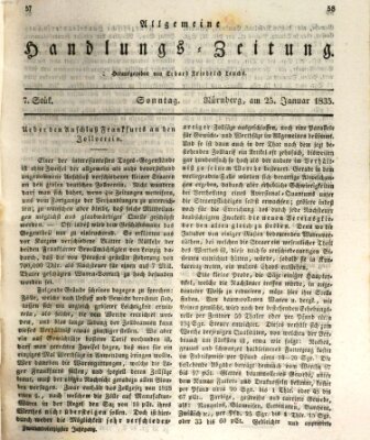 Allgemeine Handlungs-Zeitung Sonntag 25. Januar 1835