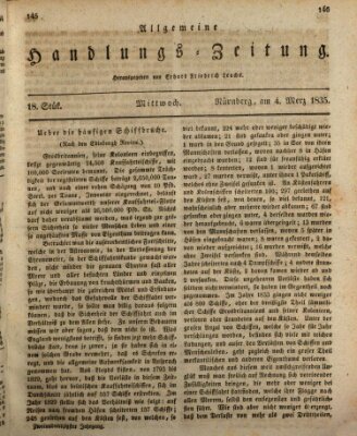 Allgemeine Handlungs-Zeitung Mittwoch 4. März 1835