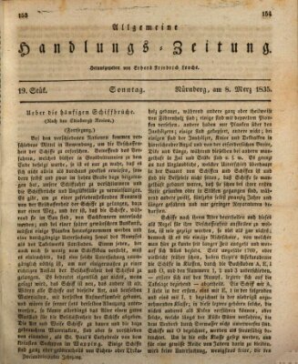 Allgemeine Handlungs-Zeitung Sonntag 8. März 1835