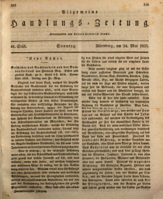 Allgemeine Handlungs-Zeitung Sonntag 24. Mai 1835