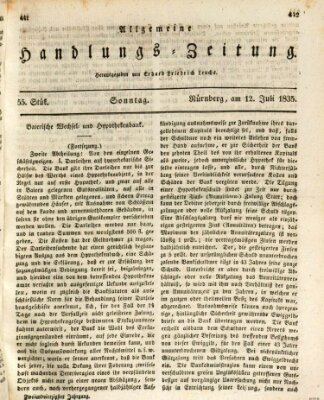 Allgemeine Handlungs-Zeitung Sonntag 12. Juli 1835