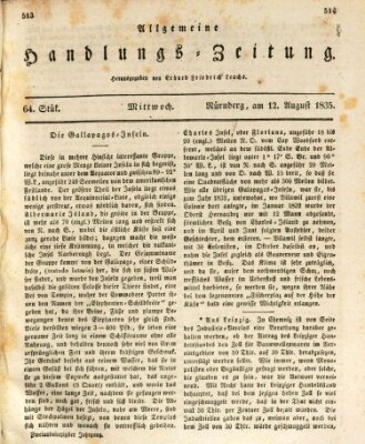 Allgemeine Handlungs-Zeitung Mittwoch 12. August 1835