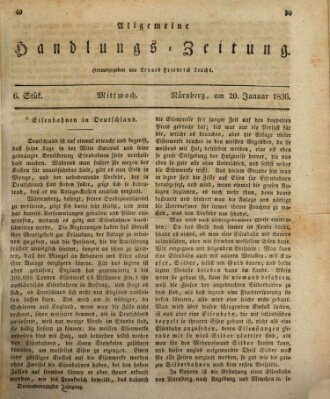 Allgemeine Handlungs-Zeitung Mittwoch 20. Januar 1836