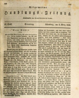 Allgemeine Handlungs-Zeitung Sonntag 6. März 1836