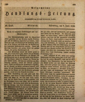 Allgemeine Handlungs-Zeitung Mittwoch 8. Juni 1836