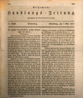 Allgemeine Handlungs-Zeitung Sonntag 7. Mai 1837