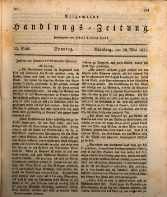 Allgemeine Handlungs-Zeitung Sonntag 28. Mai 1837