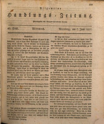 Allgemeine Handlungs-Zeitung Mittwoch 7. Juni 1837